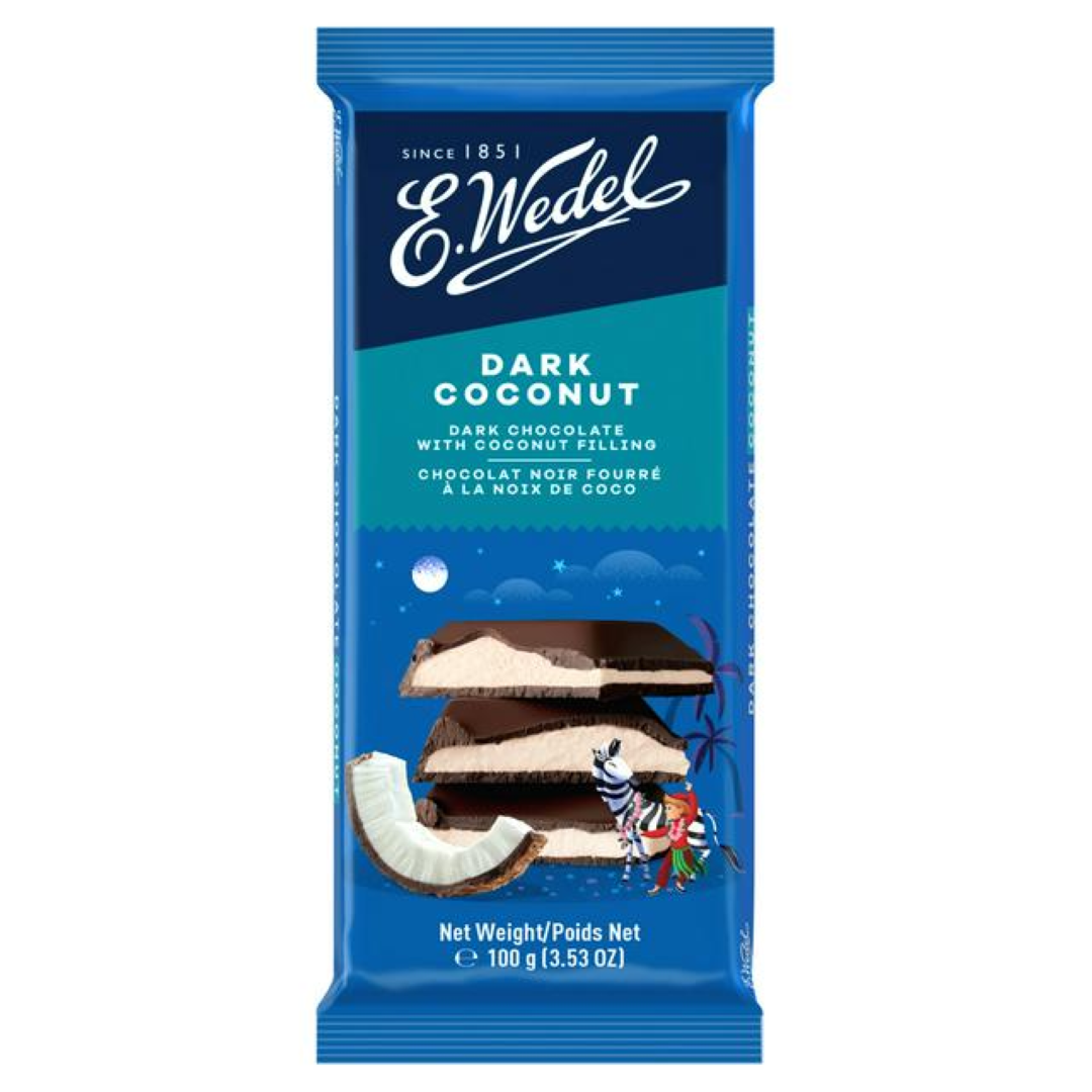 WEDEL DARK CHOCOLATE COCONUT 100G